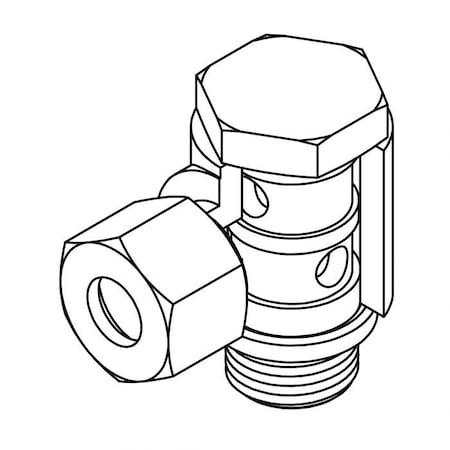 Hydraulic Fitting-Metric CompressionL15(22X1.5)-08BSPP BANJO 90